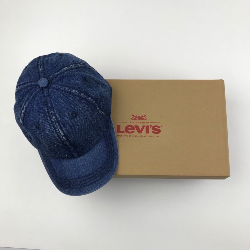 Levi’s Denim Orange Tab Trucker Jean Hat Re/Done - Picture 6 of 8